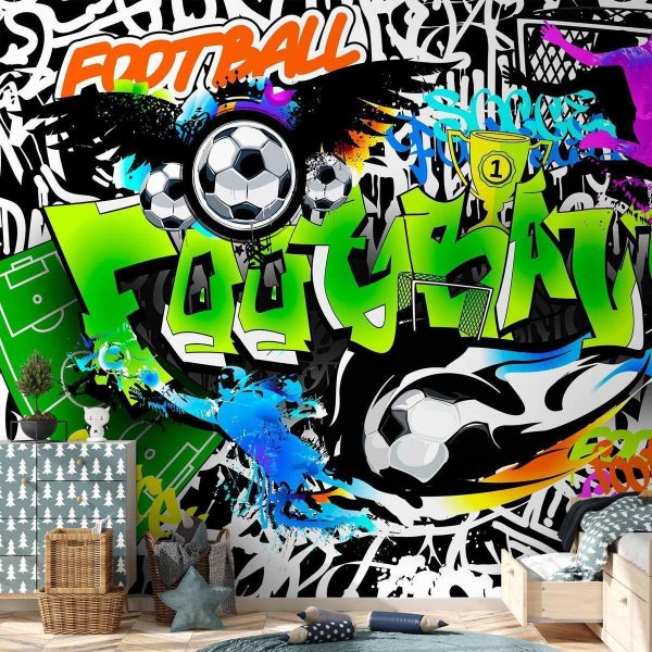 Papier peint - Football Graffiti