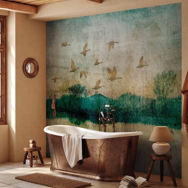 Papier peint - Golden Ducks