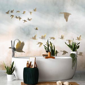 Papier peint - Golden Geese