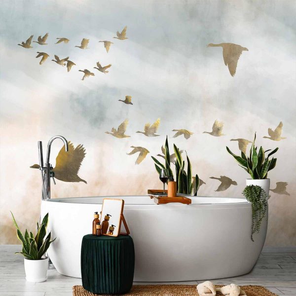 Papier peint - Golden Geese