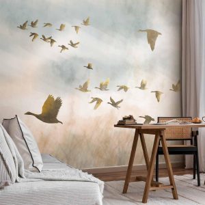 Papier peint - Golden Geese