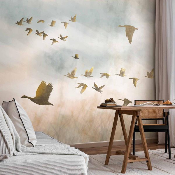 Papier peint - Golden Geese