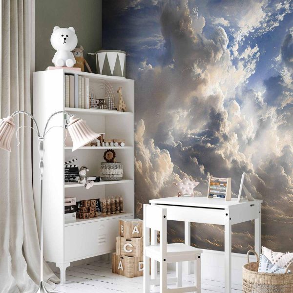 Papier peint - Golden Reflections on Clouds Foretelling Dusk