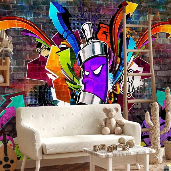 Papier peint - Graffiti: Colourful attack