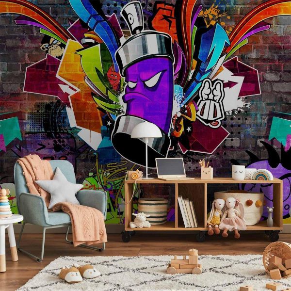 Papier peint - Graffiti: Colourful attack