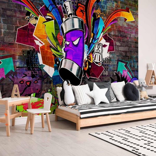 Papier peint - Graffiti: Colourful attack