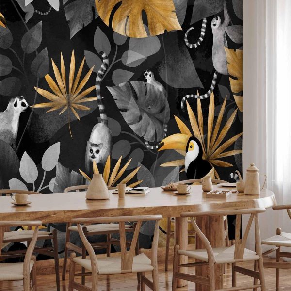 Papier peint - Happy lemurs