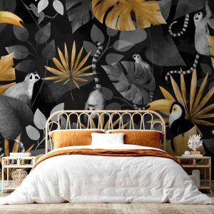 Papier peint - Happy lemurs