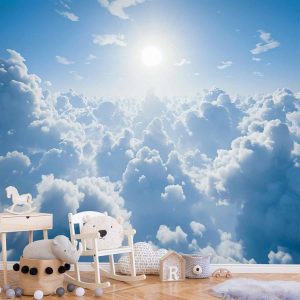 Papier peint - Heavenly Calm: Warm Rays of the Sun