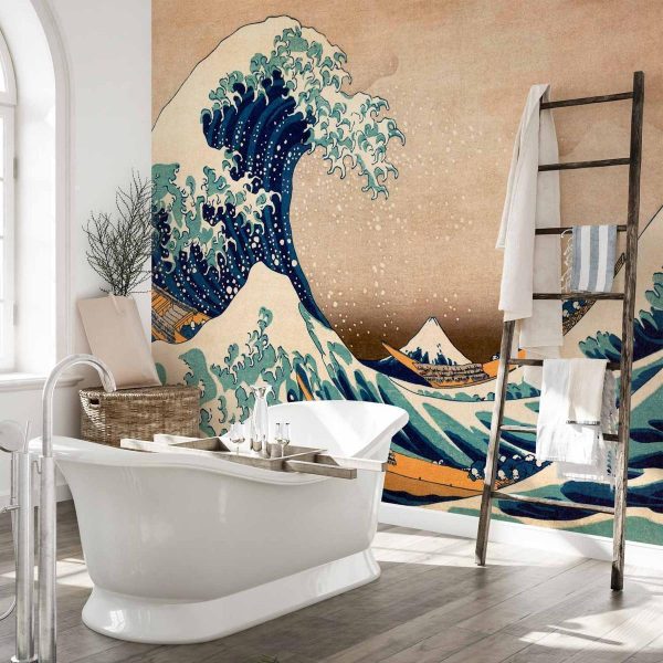 Papier peint - Hokusai: The Great Wave off Kanagawa (Reproduction)