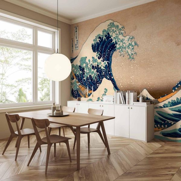 Papier peint - Hokusai: The Great Wave off Kanagawa (Reproduction)
