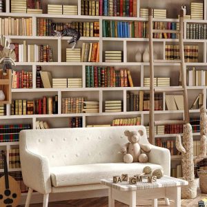 Papier peint - Home library