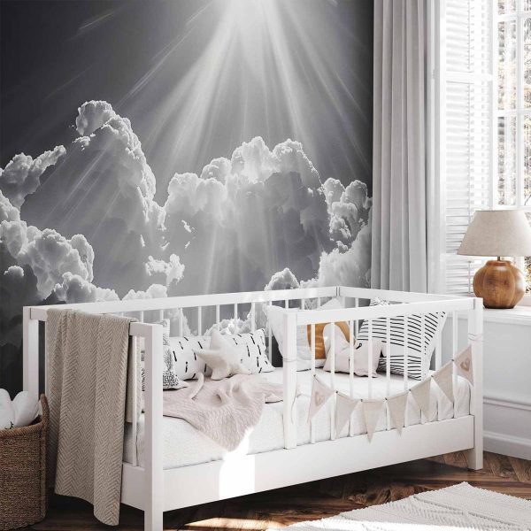 Papier peint - Hope in the Clouds: Inspiring Rays of the Sun – Awaken Emotions