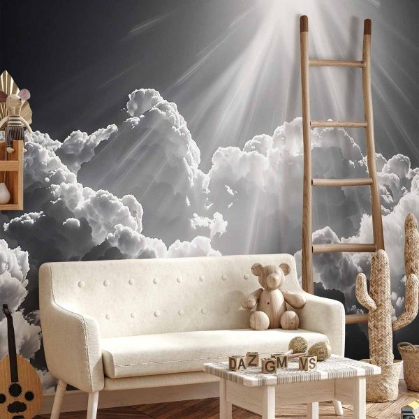 Papier peint - Hope in the Clouds: Inspiring Rays of the Sun – Awaken Emotions