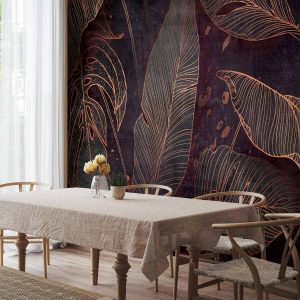 Papier peint - In a Maze of Leaves - Third Variant