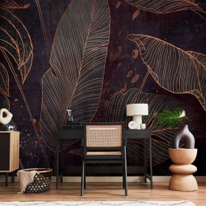 Papier peint - In a Maze of Leaves - Third Variant