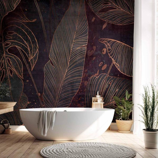 Papier peint - In a Maze of Leaves - Third Variant