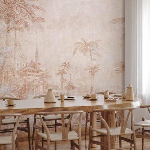 Papier peint - Indian Temple - First Variant