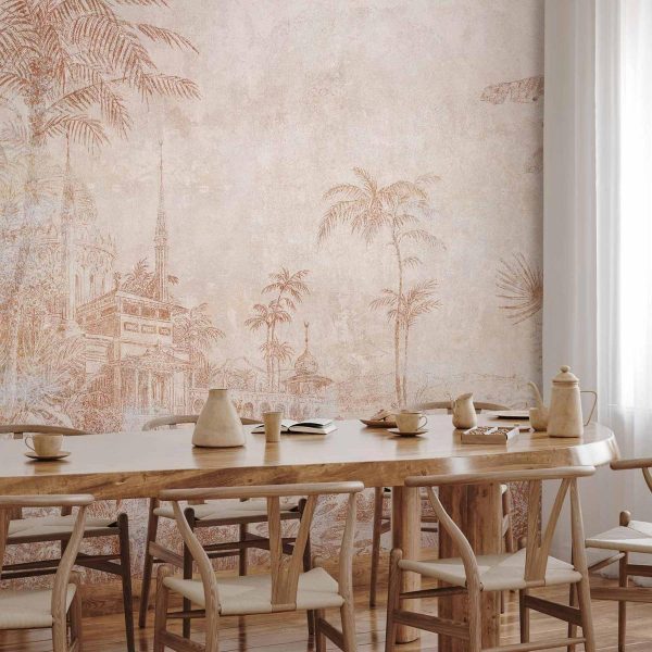 Papier peint - Indian Temple - First Variant