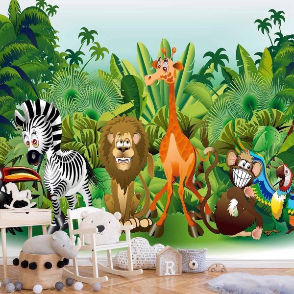 Papier peint - Jungle Animals