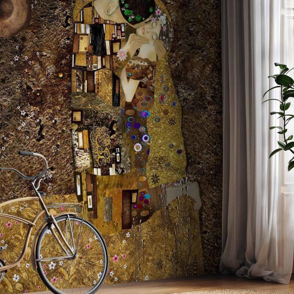 Papier peint - Klimt inspiration: Golden Kiss