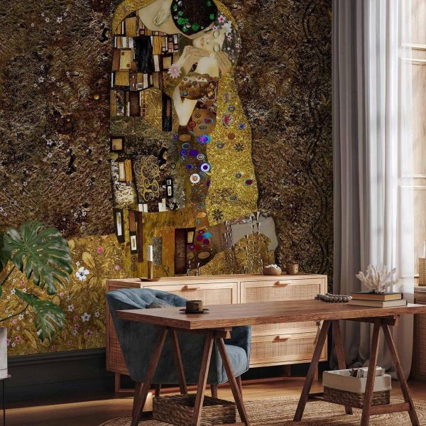 Papier peint - Klimt inspiration: Golden Kiss