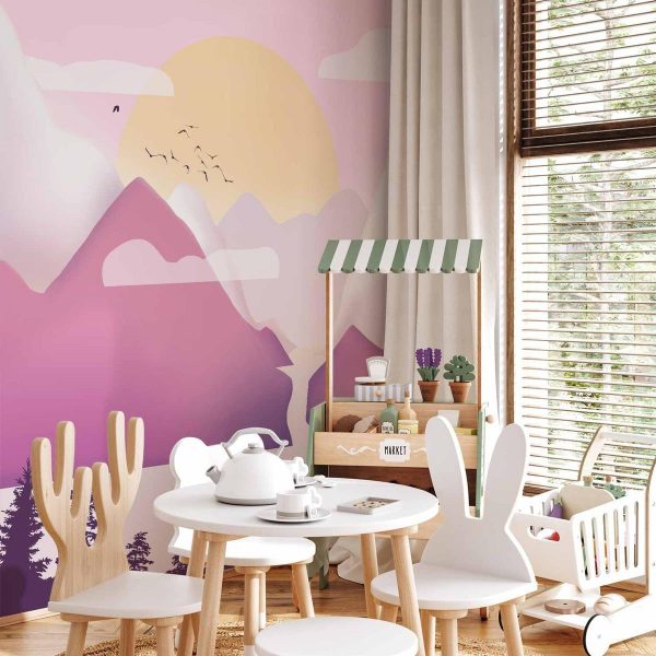 Papier peint - Landscape at Sunset - Third Variant