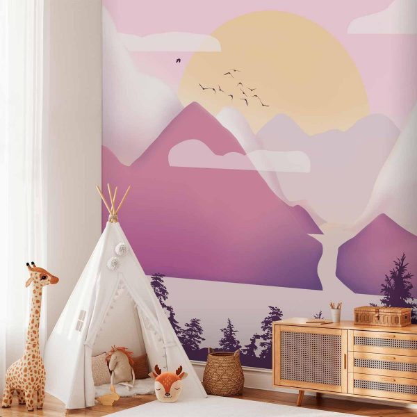 Papier peint - Landscape at Sunset - Third Variant