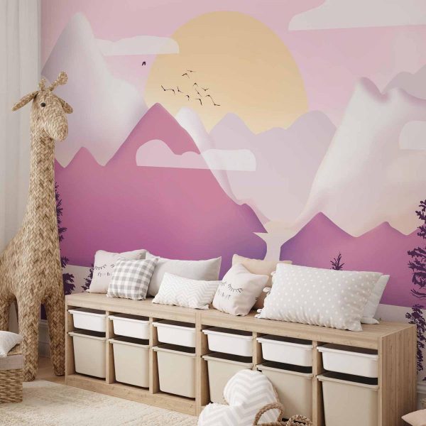 Papier peint - Landscape at Sunset - Third Variant