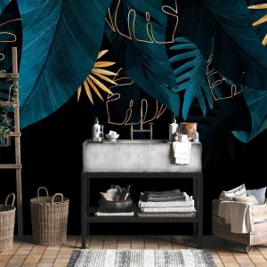 Papier peint - Leaves Composition - Second Variant