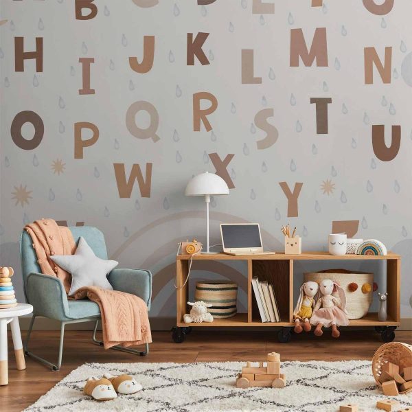 Papier peint - Letters in Soft Colours