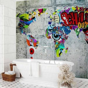 Papier peint - Map - Graffiti