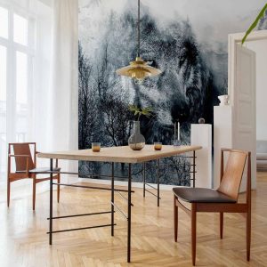 Papier peint - Mountain Predator (Black and White)