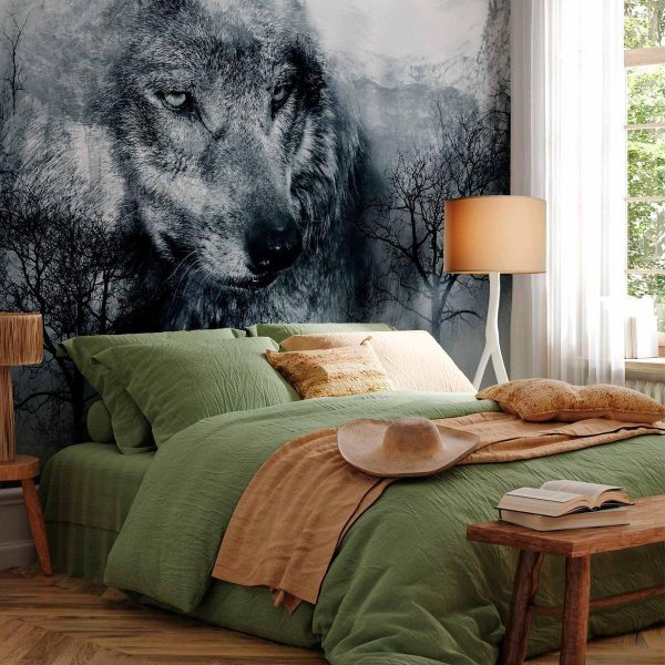 Papier peint - Mountain Predator (Black and White)