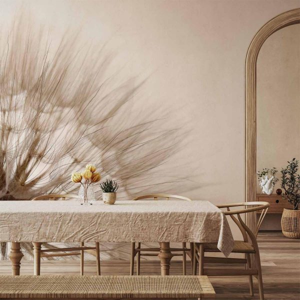 Papier peint - Nature close-up - close-up motif of a blowfly flower in sepia