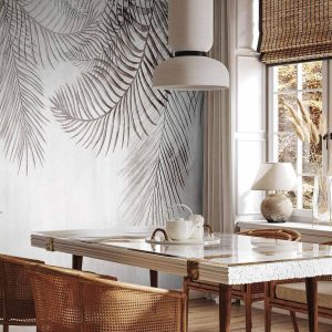 Papier peint - Night Palm Trees