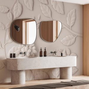 Papier peint - Paper Flowers (Cream)