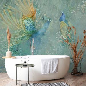 Papier peint - Peacocks Dancing - Third Variant