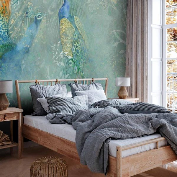 Papier peint - Peacocks Dancing - Third Variant