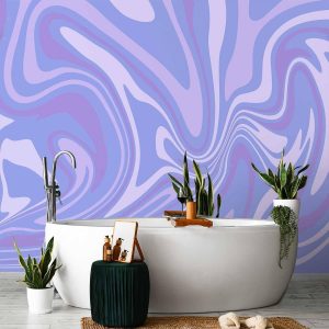 Papier peint - Purple Composition - Abstract Background in Violet-Purple-Lavender Hues