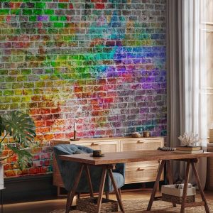 Papier peint - Rainbow Wall