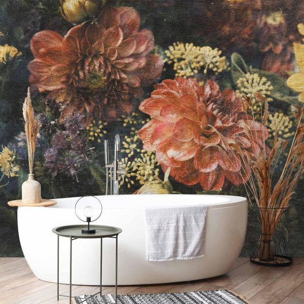 Papier peint - Retro Flowers - First Variant