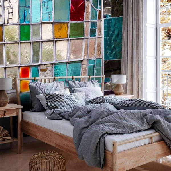 Papier peint - Sapphire Stained Glass