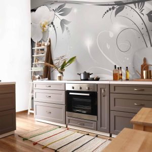 Papier peint - Silver Abstract