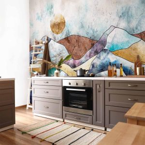 Papier peint - Stained Glass Landscape