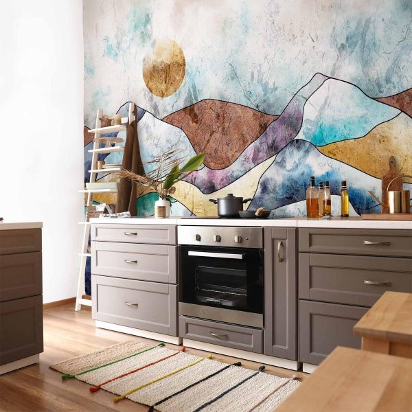 Papier peint - Stained Glass Landscape