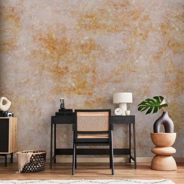 Papier peint - Sun explosion - abstract composition with uniform background in patterns