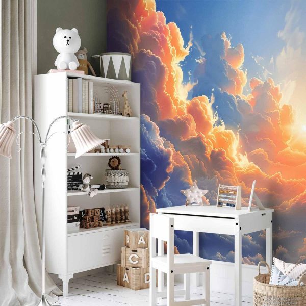 Papier peint - Sunset Over a Cloudy Sea: A Wonderful Symphony of Colors