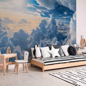 Papier peint - Symphony of Light: Sun and Clouds Collaborating on a Beautiful Sky