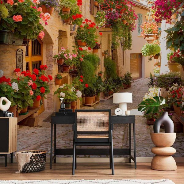 Papier peint - The Alley in Spello (Italy)